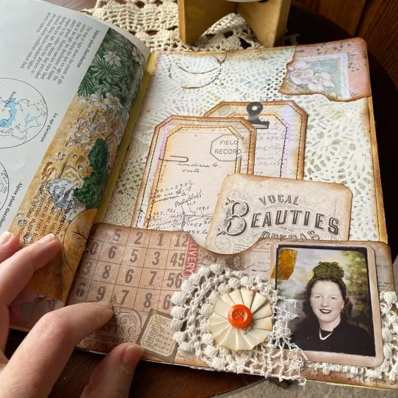 Vibrant Bird-Themed Travel Journal Mixed Media Art Junk Journal - Picture 17 of 17